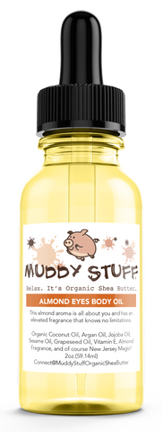 Muddy Stuff Organic Body Oil: 2oz. Almond Eyes Body Oil