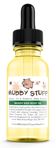 Muddy Stuff Organic Body Oil: 2oz. Muddy Kids Body Oil
