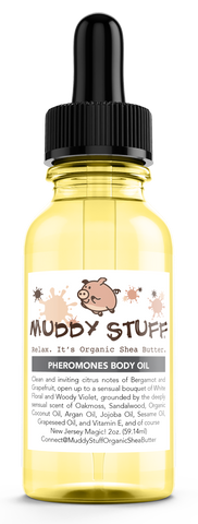 Muddy Stuff Organic Body Oil: 2oz. Pheromones Body Oil