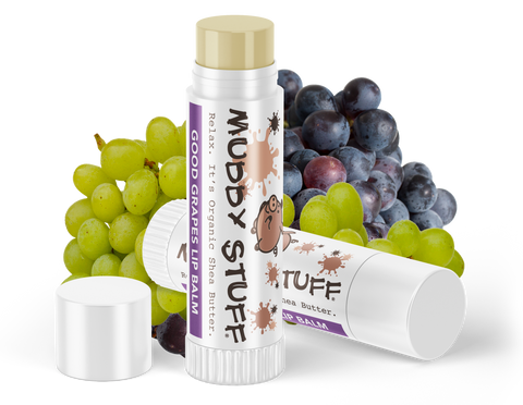 Muddy Stuff Organic Lip Balm: .15oz Good Grapes