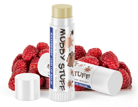 Muddy Stuff Organic Lip Balm: .15oz Raspberry Jam