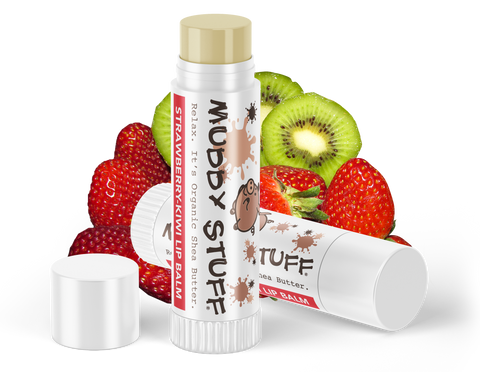 Muddy Stuff Organic Lip Balm: .15oz Strawberry-Kiwi