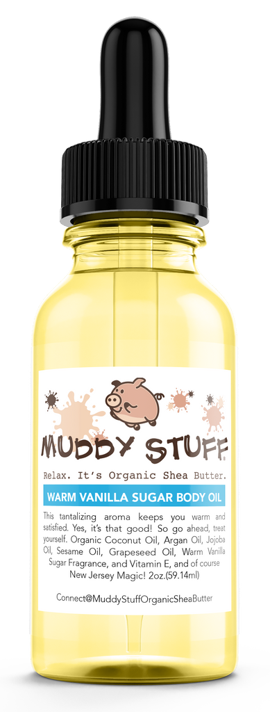 Muddy Stuff Organic Body Oil: 2oz. Warm Vanilla Sugar Body Oil – Muddy  Stuff Body Works
